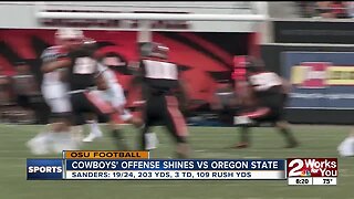 Spencer Sanders Leads Pokes Past Oregon State