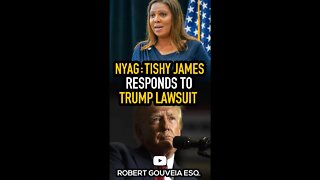 Tishy Letitia James Responds to Trump's TDS Lawsuit #shorts