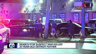 Search for suspect who killed 21-year-old Detroit father