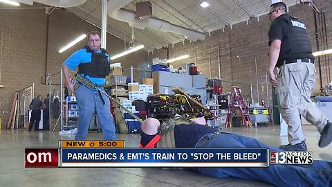 After 1 October, paramedics train to apply military trauma care