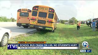 Bak Middle School bus involved on crash on I-95