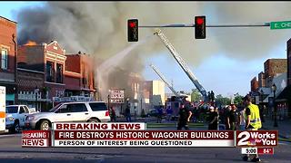 Fire destorys historic Wagoner buildings