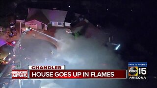 Chandler home goes up in flames