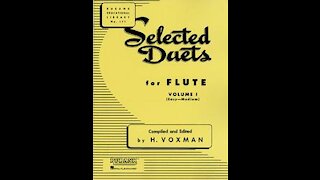 Anonymous, Allegro from Rubank Selected Duets for Flute vol. 1