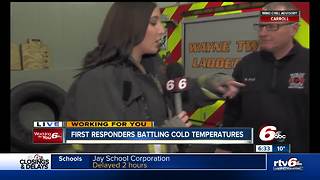 Cold temperatures impacting first responders