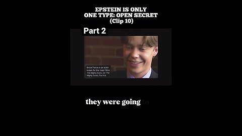 EPSTEIN IS ONLY ONE TYPE: Open Secret Clip (P2)