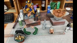 VinceVellCUSTOMS Live Stream - Paint day on some busts again.