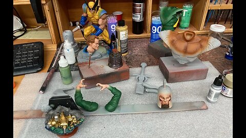 VinceVellCUSTOMS Live Stream - Paint day on some busts again.
