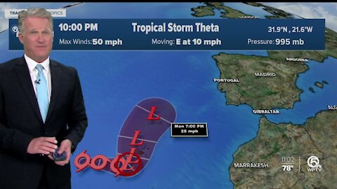 Tropical Storm Iota forms in the Caribbean Sea with 40 mph winds