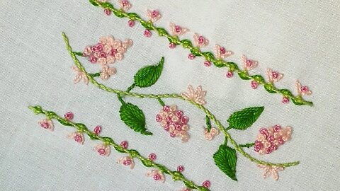 flora border design | easy yo make | lilacs and lazy daisy | Saleeqa channel