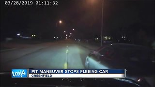 Greenfield police pit maneuver fleeing car to avoid injuries