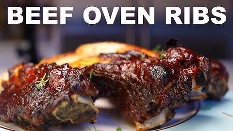 BBQ-style beef ribs in the oven | twice-baked potato | meo g