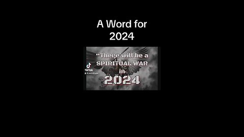 A Spiritual War in 2024