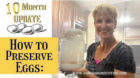 Update How to Preserve Eggs | Homestead Experiment 10 Month Update