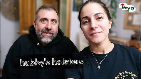 My hubby's holster collection (& extra gear)! | Relaxing, stormy morning, 12 days of carry day 11!!
