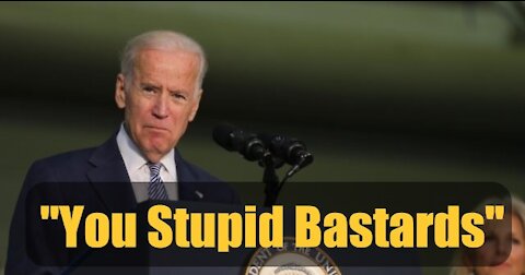 Joe Biden Calls Troops "Stupid Bastards" - Video