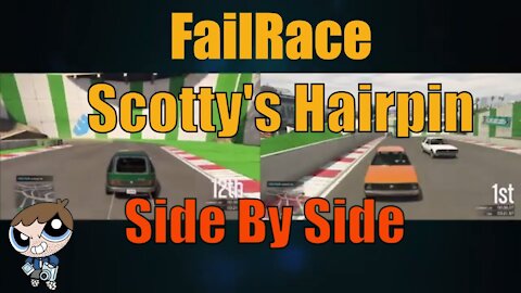 Scotty's Mega Hairpin - FailRace Gta 5 Racing - Side By Side Edit