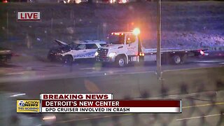 DPD cruiser involved in crash in Detroit
