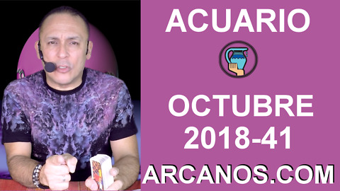 HOROSCOPO ACUARIO-Semana 2018-41-Del 7 al 13 de octubre de 2018-ARCANOS.COM