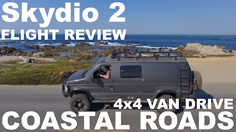 Skydio 2: Blue Bird! - 4x4 Van Drive - Coastal Roads (4K)