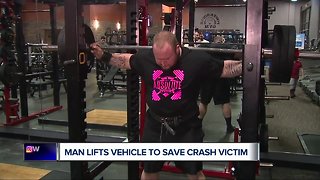 Local powerlifter lifts vehicle off man trapped underneath after accident