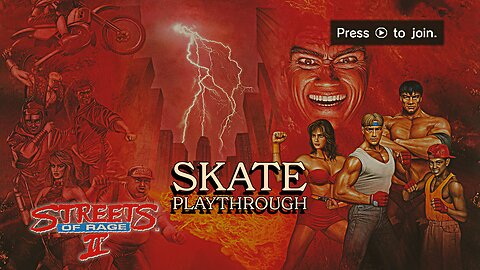 Streets Of Rage 2 - Skate Hunter Longplay: Retro Sega Genesis/Mega Drive Beat-Em-Up Adventure