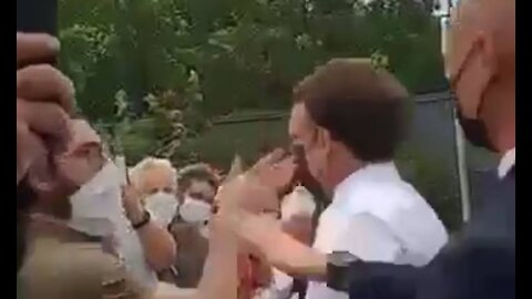 Macron is assaulted by citizen