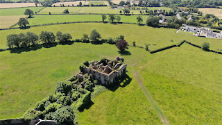 Magnificent ancient home captured from drone in Ireland