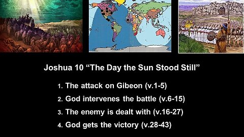 Joshua 10 “The Day the Sun Stood Still” - Calvary Chapel Fergus Falls