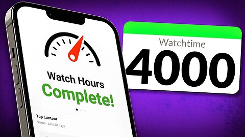 How To Complete 4000 Hours Watchtime | 4000 Watchtime Kaise Complete Kare | 4000 WatchTime Trick
