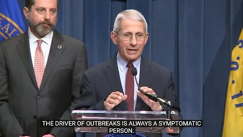 Fauci : Outbreaks Not Driven By Asymptomatic Carriers