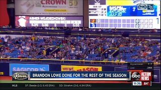 Tampa Bay Rays second baseman Brandon Lowe likely done for the year
