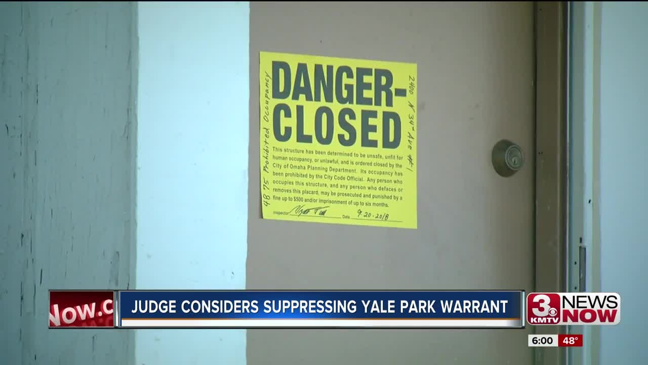 Judge Considers Suppressing Yale Park Warrant