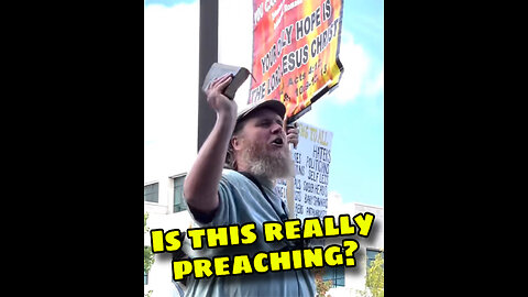 Extreme street preacher gets expected/unexpected response from this student?