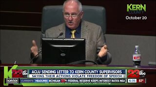 ACLU sending letter to Kern County supervisors, says actions violate First Amendment