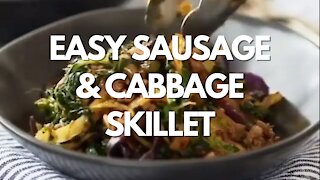 Easy Sausage & Cabbage Skillet