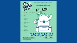 Fill the backpack challenge at DCFS