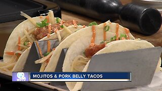 Mojitos and pork belly tacos