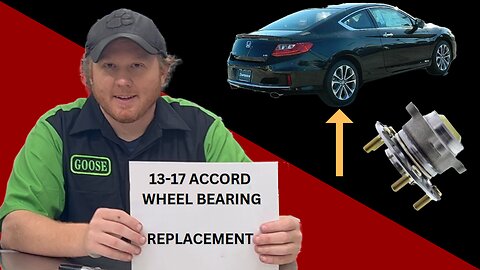 2013-2017 Honda Accord Rear Wheel Bearing Replacement