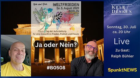 LIVE | Spunk-Talk: #B0508 (Berlin ja oder nein) - Zu Gast: Ralph Bühler