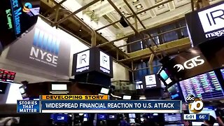 Widespread financial reaction to U.S. attack