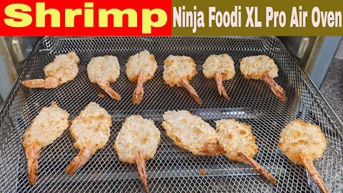 Frozen Deep Fryer Shrimp in an Air Fryer Oven, Ninja Foodi XL Pro
