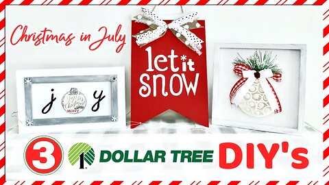 FARMHOUSE DOLLAR TREE CHRISTMAS IN JULY DIY TUTORIAL MODERN DIY'S HOME DECOR HOLIDAY XMAS SIGN