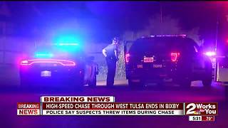 High-speed chase ends with crash in Bixby