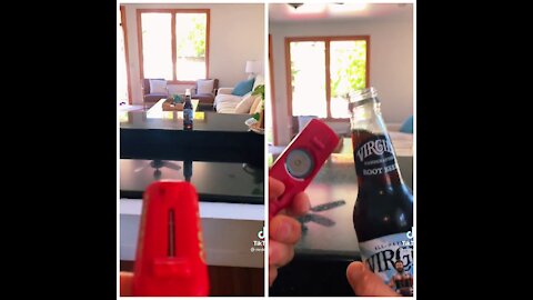 Easy bottle opener and fanny tool