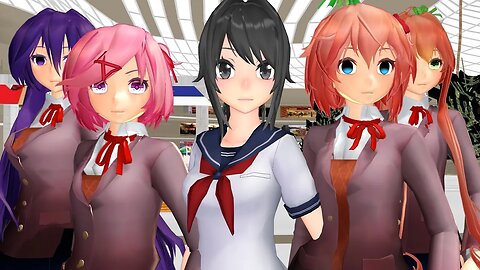 [MMD] DDLC x Yandere Simulator - Ayano Aishi's revisit (SEVENTEEN - "Rock With You")