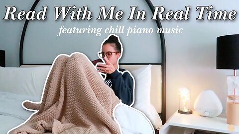 READ WITH ME in real time for 1 hour with chill piano lofi music 🎧📖☕️