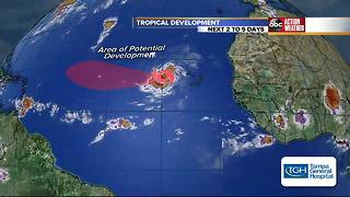 Tropical Storm Irma forms in the Atlantic Ocean