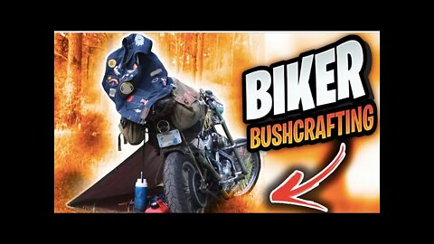 Biker Bushcrafting | Motorcycle Camping