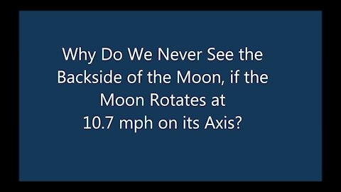 Flat Earth Moon Faces and Earth Fallacies